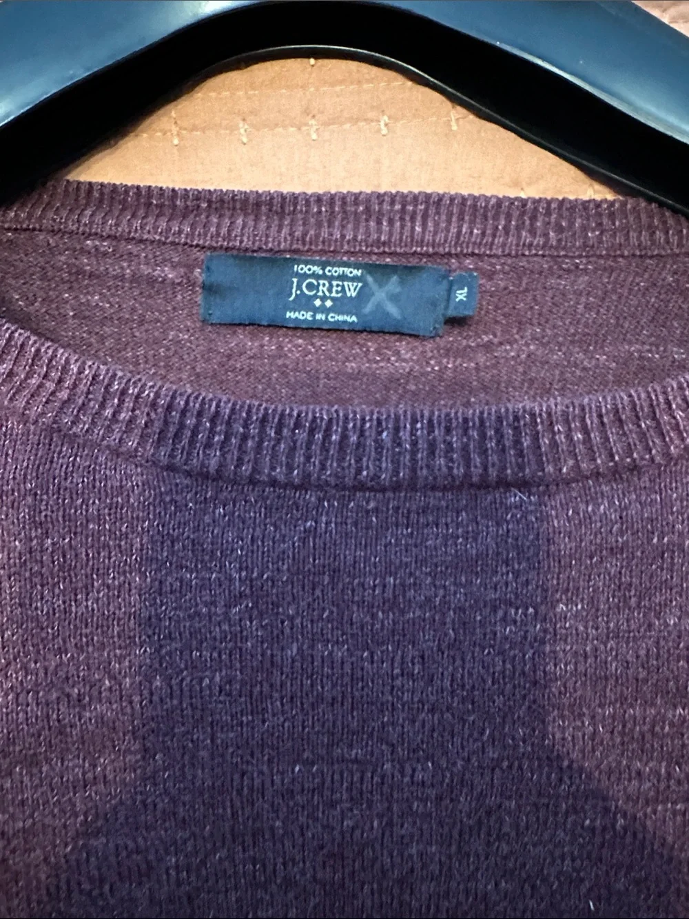 J. Crew Lightweight Purple Crewneck Sweater